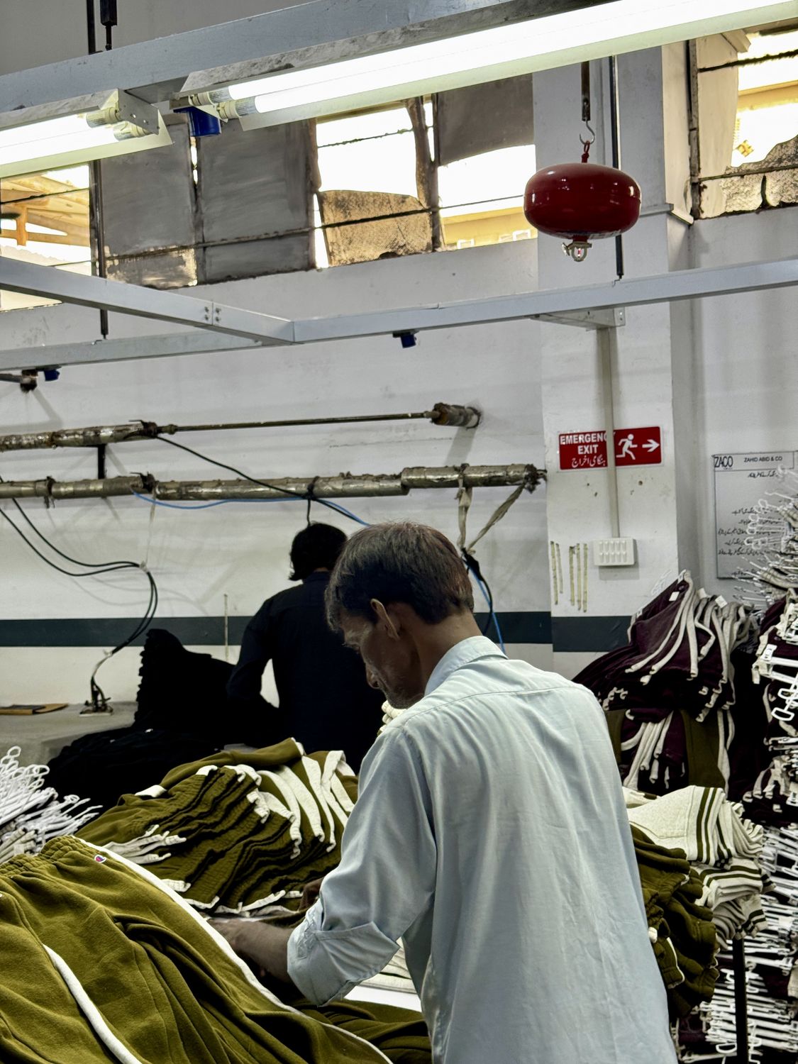 Stitching line inside the Knitora factory