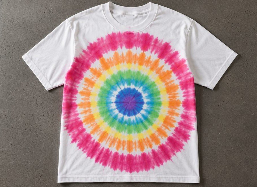 Bullseye tie-dye — inside the Knitora facility
