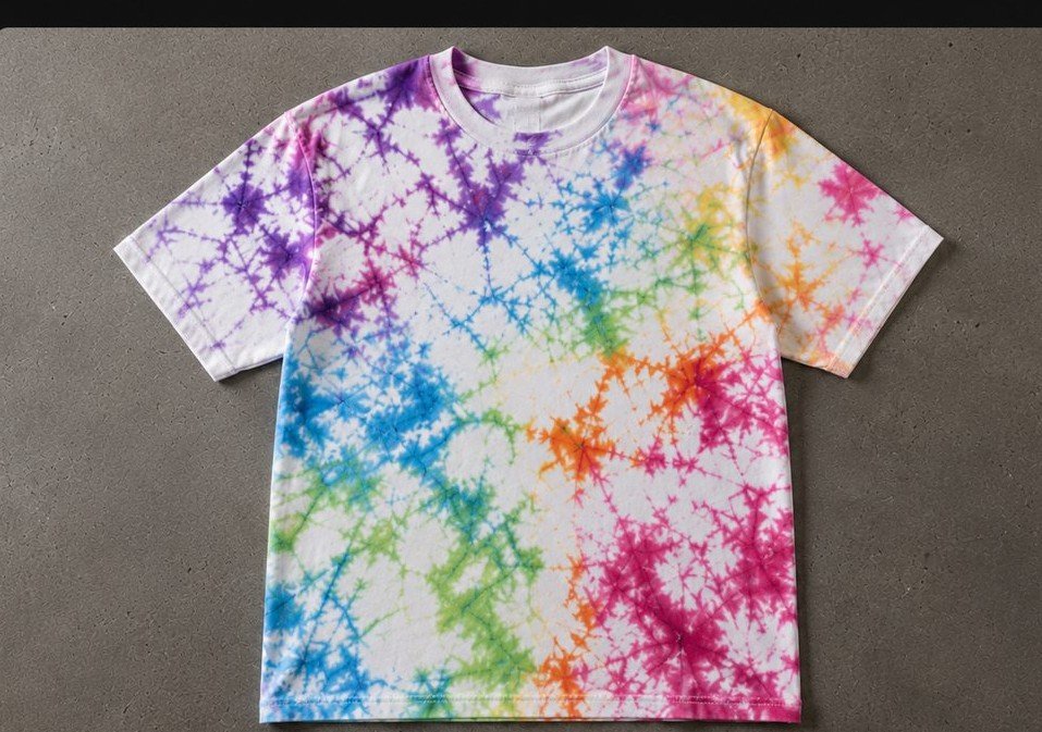 Crumple & Scrunch tie-dye technique