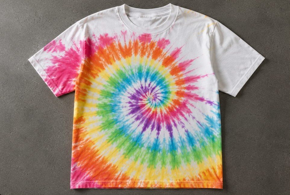 Spiral tie-dye — inside the Knitora facility